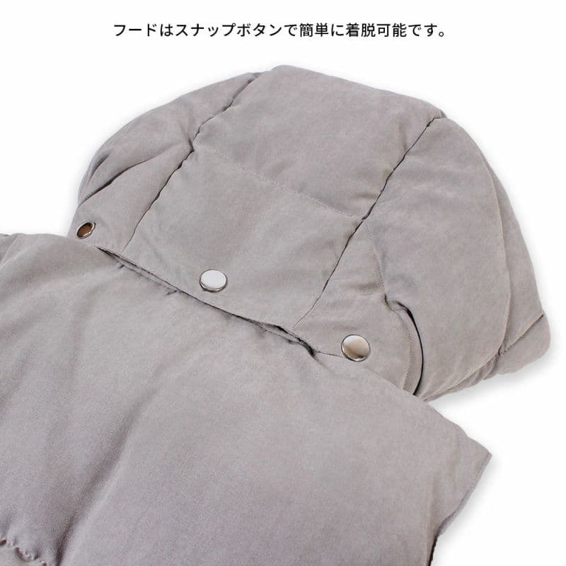 【Women's】ビッグファスナー中綿ベスト