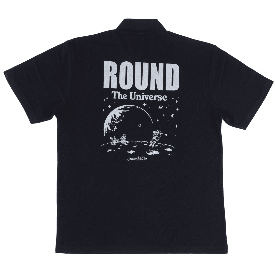 【Unisex】ROUND the UNIVERSE Polo ”black”