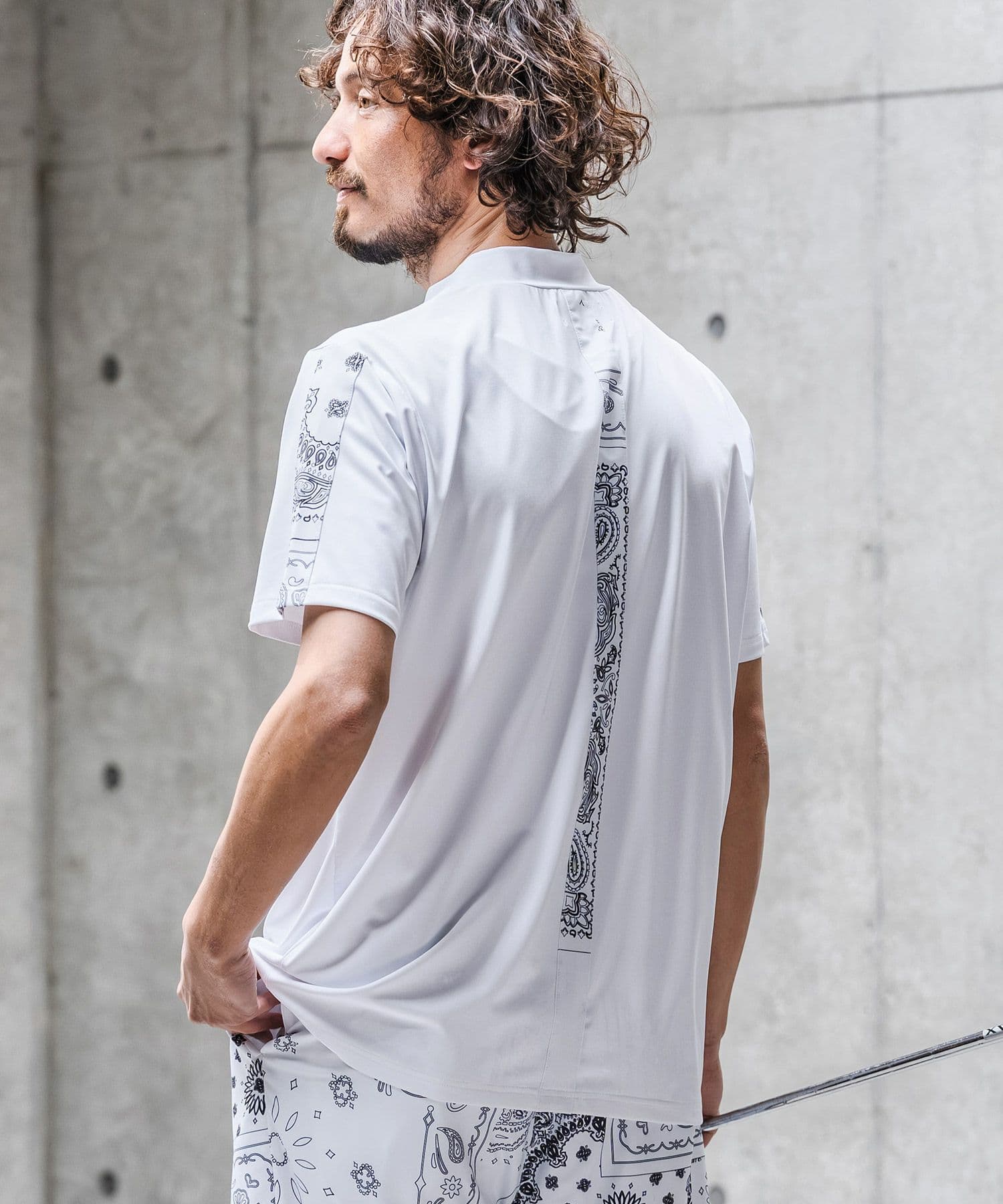 【Men's】モックネックカットソー
