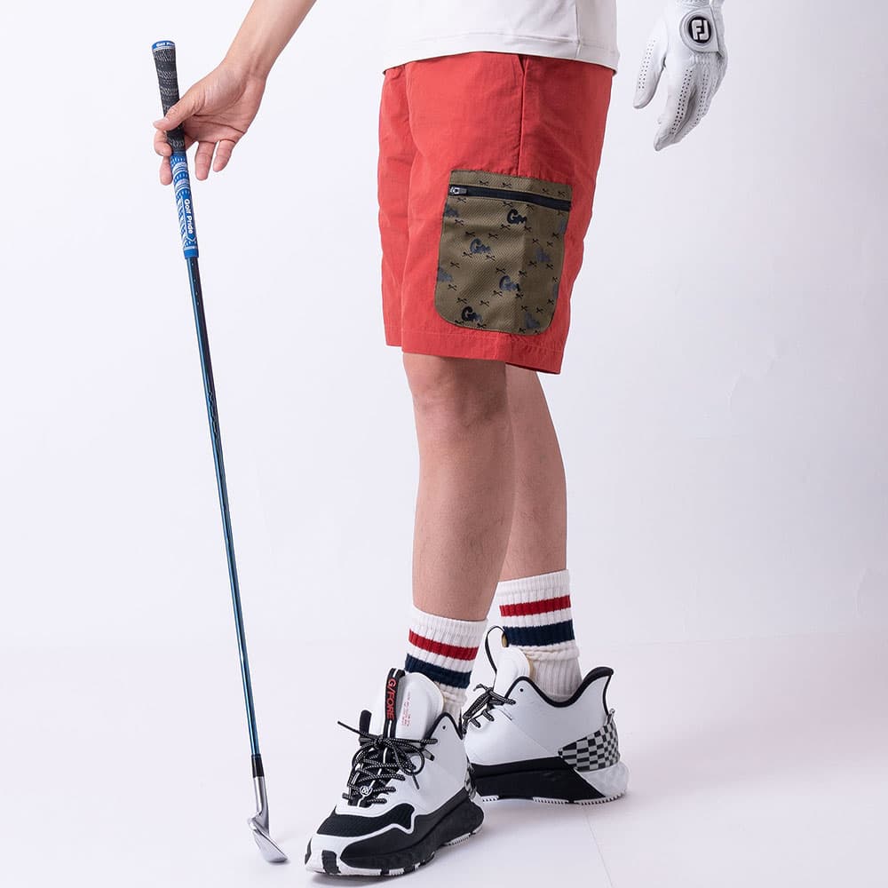 【Men's】カラーポケット ハーフパンツ