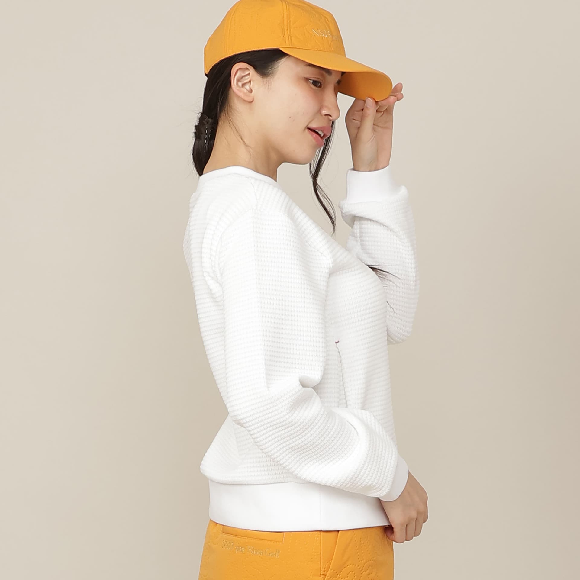 【Women's】ニット風Wフェイスプルオーバー
