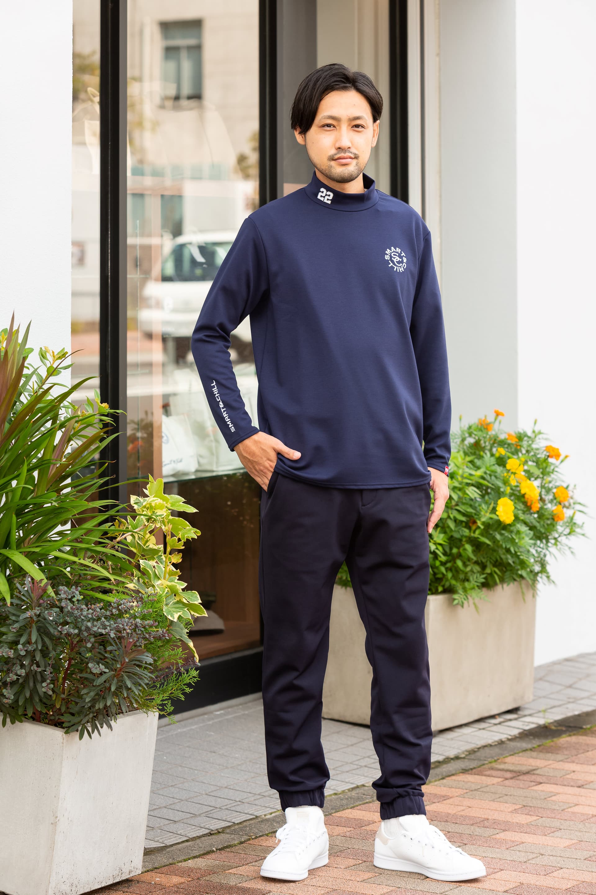 【Men's】モックネックロングスリーブ02