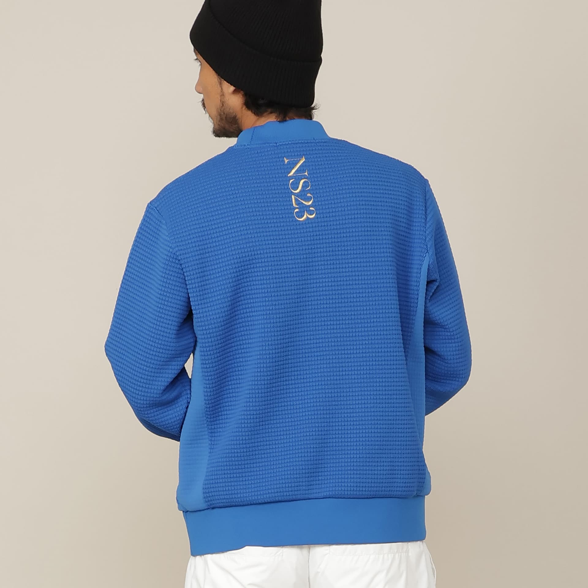 【Men's】ニット風Wフェイスプルオーバー