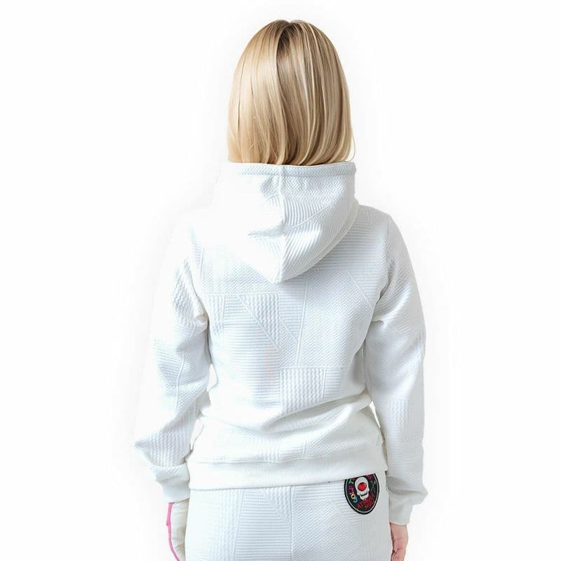 【Women's】ジャガード ロゴテーププルパーカー