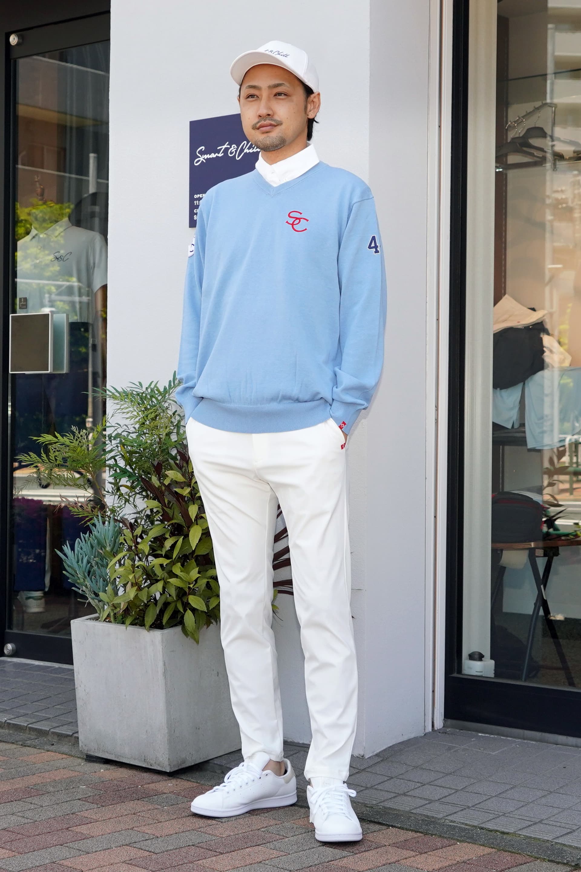 【Men's】ハイゲージコットンニット