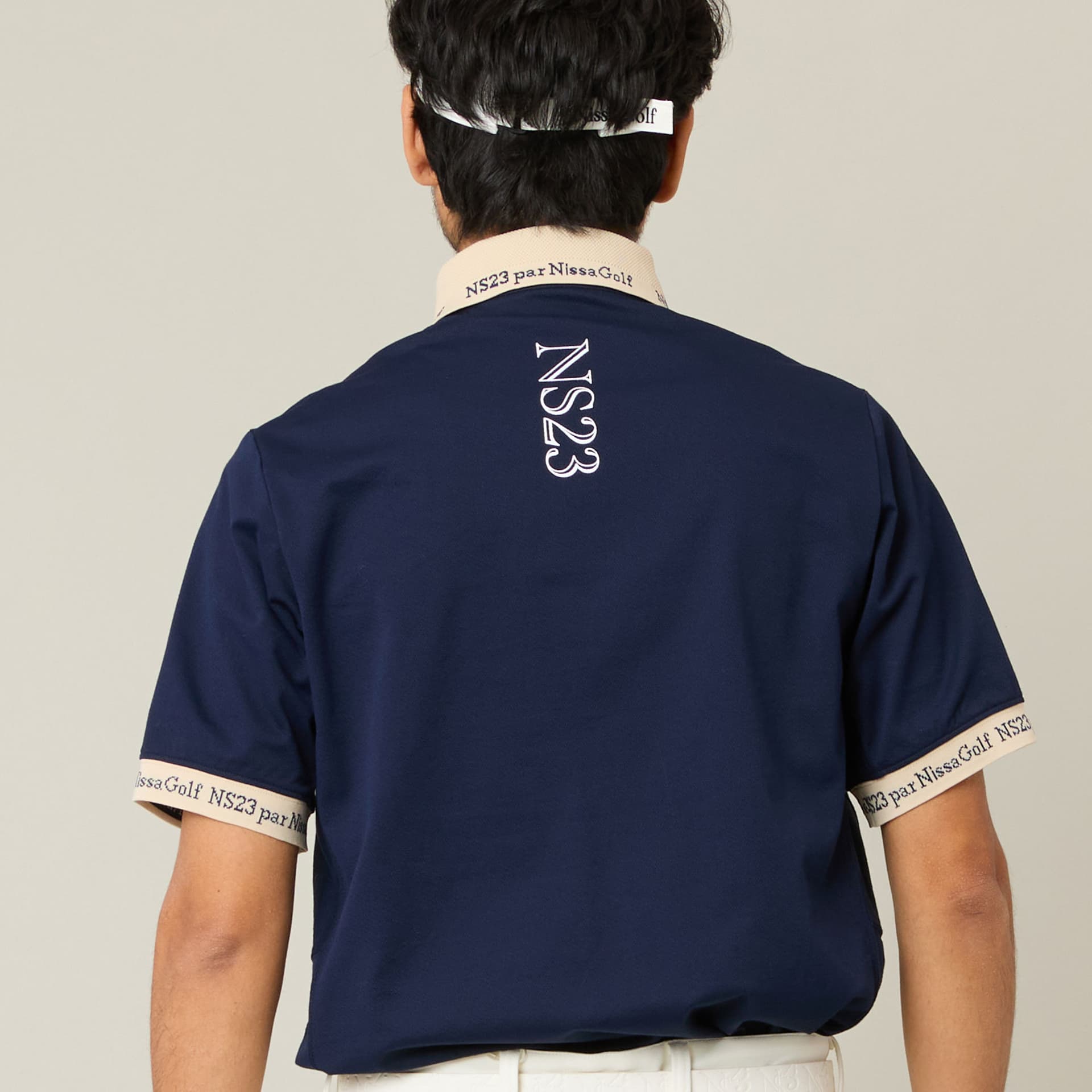 【Men's】ロゴ襟アクティブポロシャツ