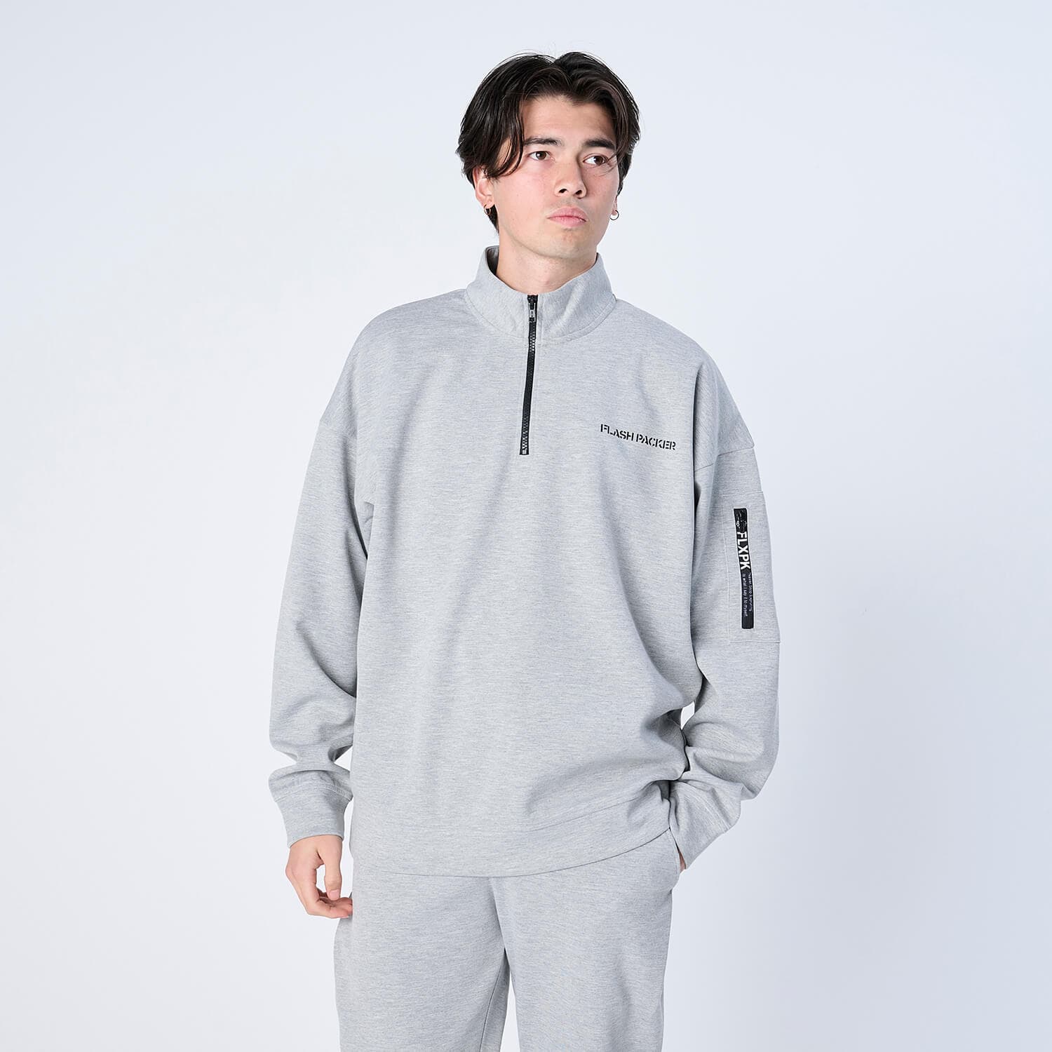 【Unisex】XP-AIR HALFZIP エアテンション® ハーフジップスウェット