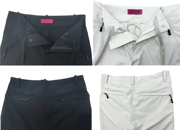 【Men's】GOLF ストレッチパンツ スリム 薄手 ストレッチナイロン 軽量 速乾 ゴルフ