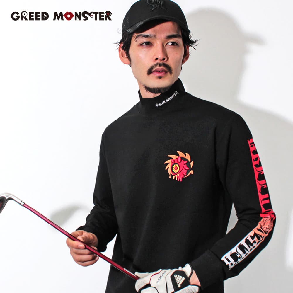 【Men's】グラデーションプリント モック長袖CU