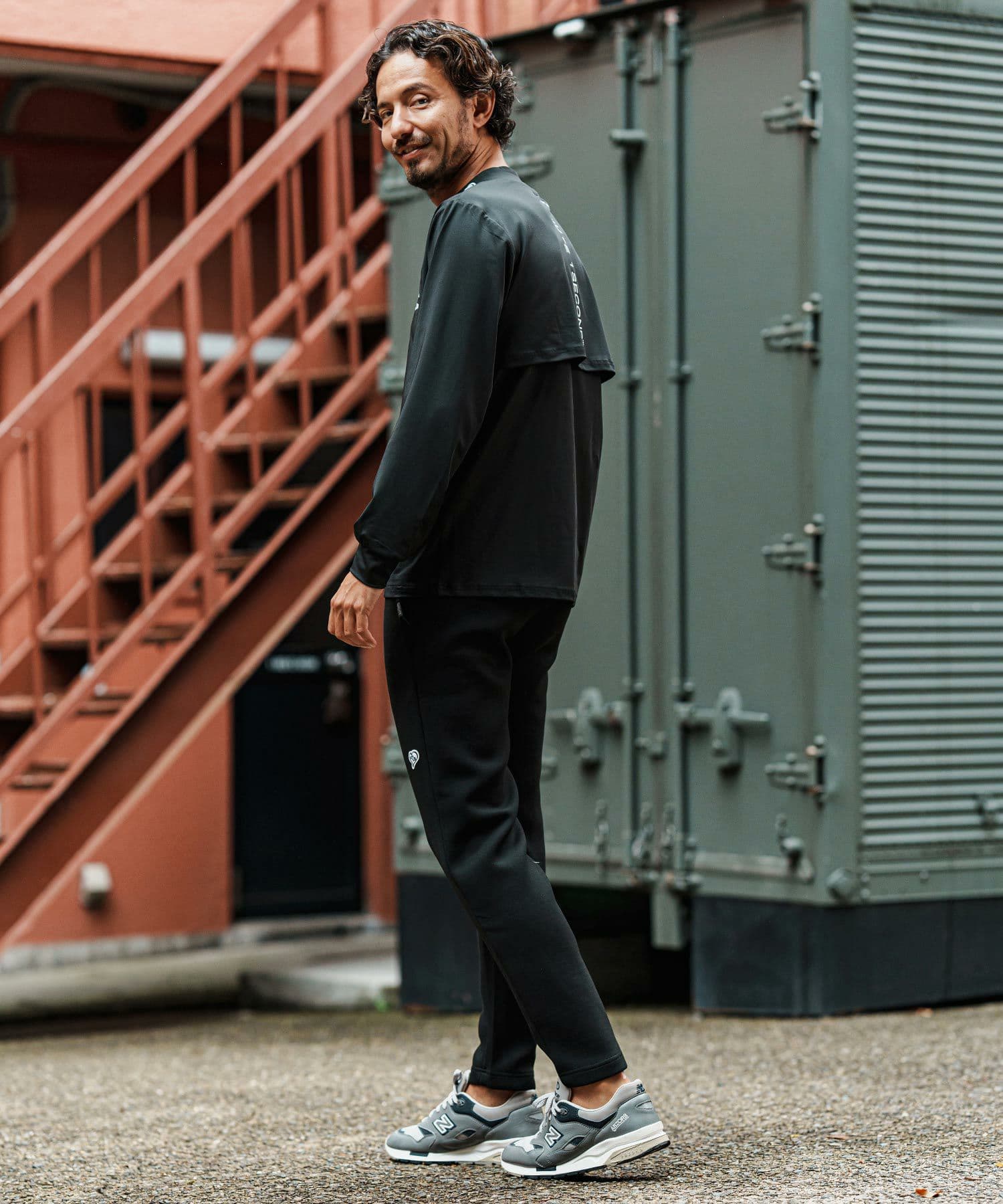 【Men's】ジップハイネックカットソー