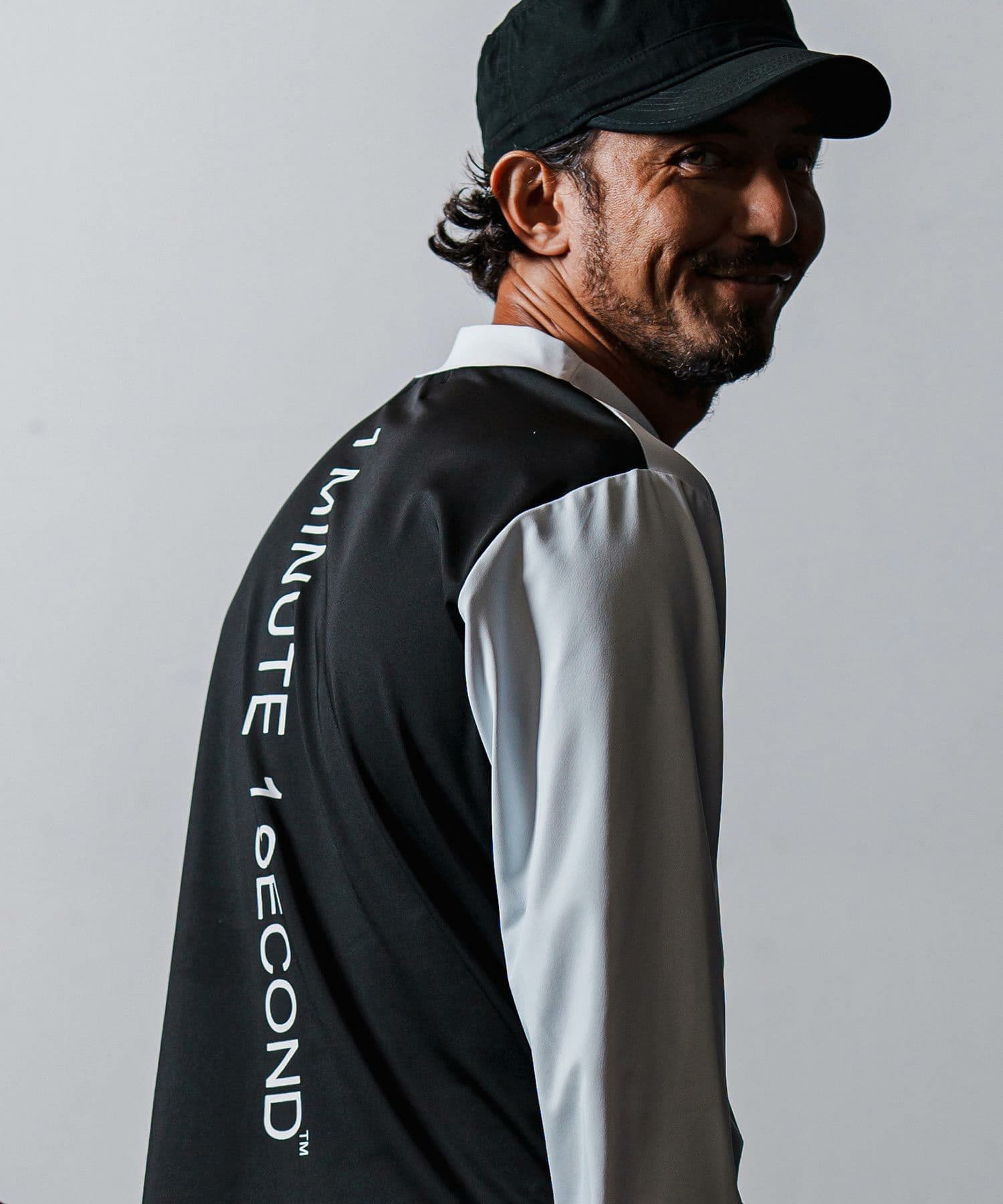 【Men's】長袖モックネックカットソー