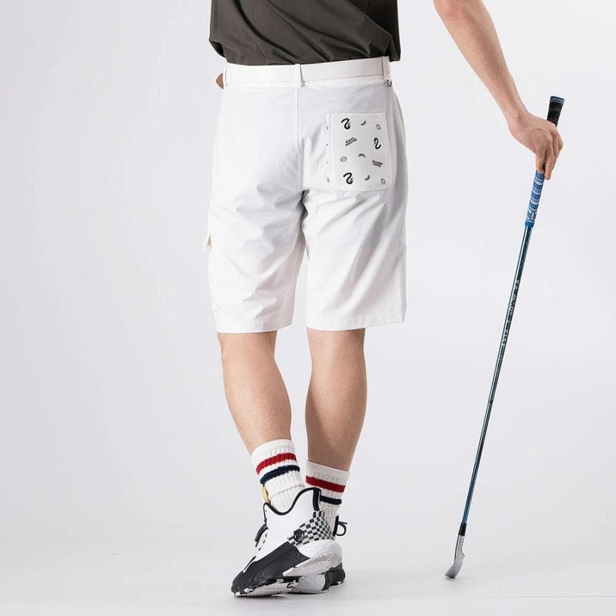 【Men's】素材切替 ハーフパンツ