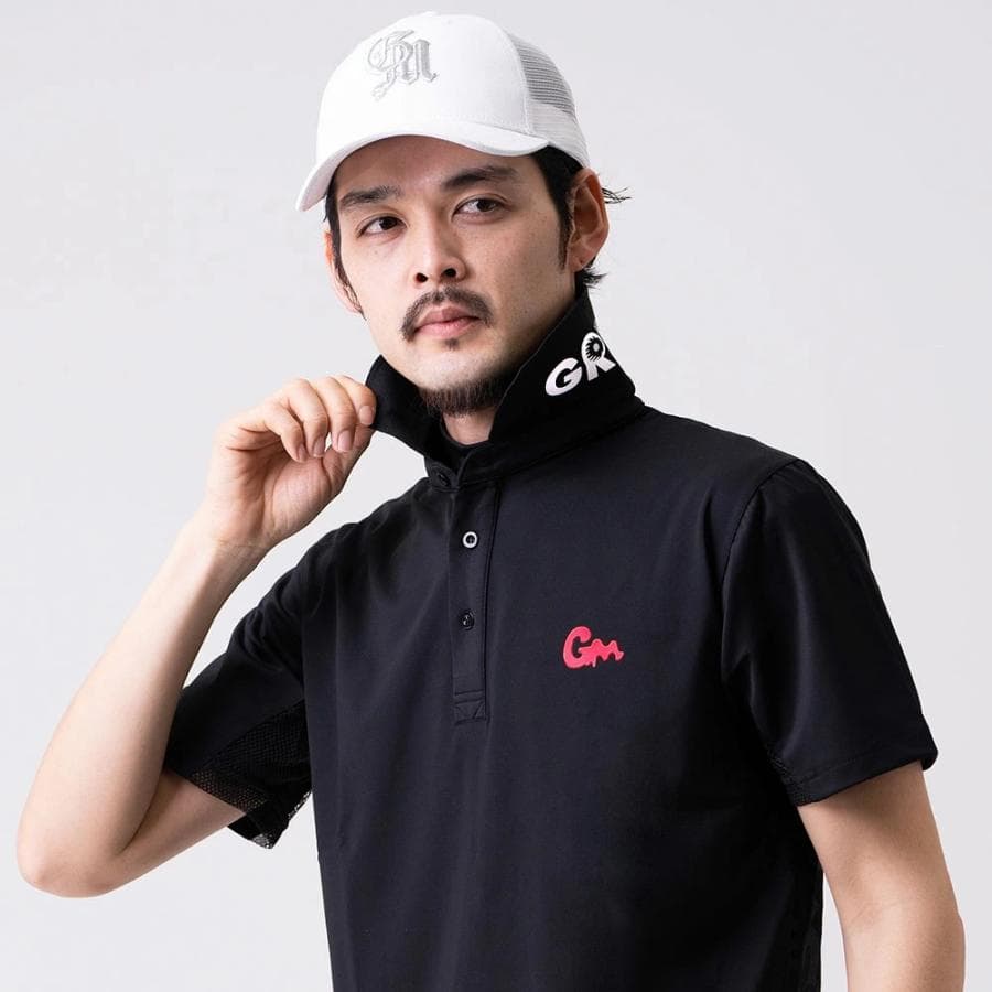 【Men's】バッグボディパネルプリント ポロ