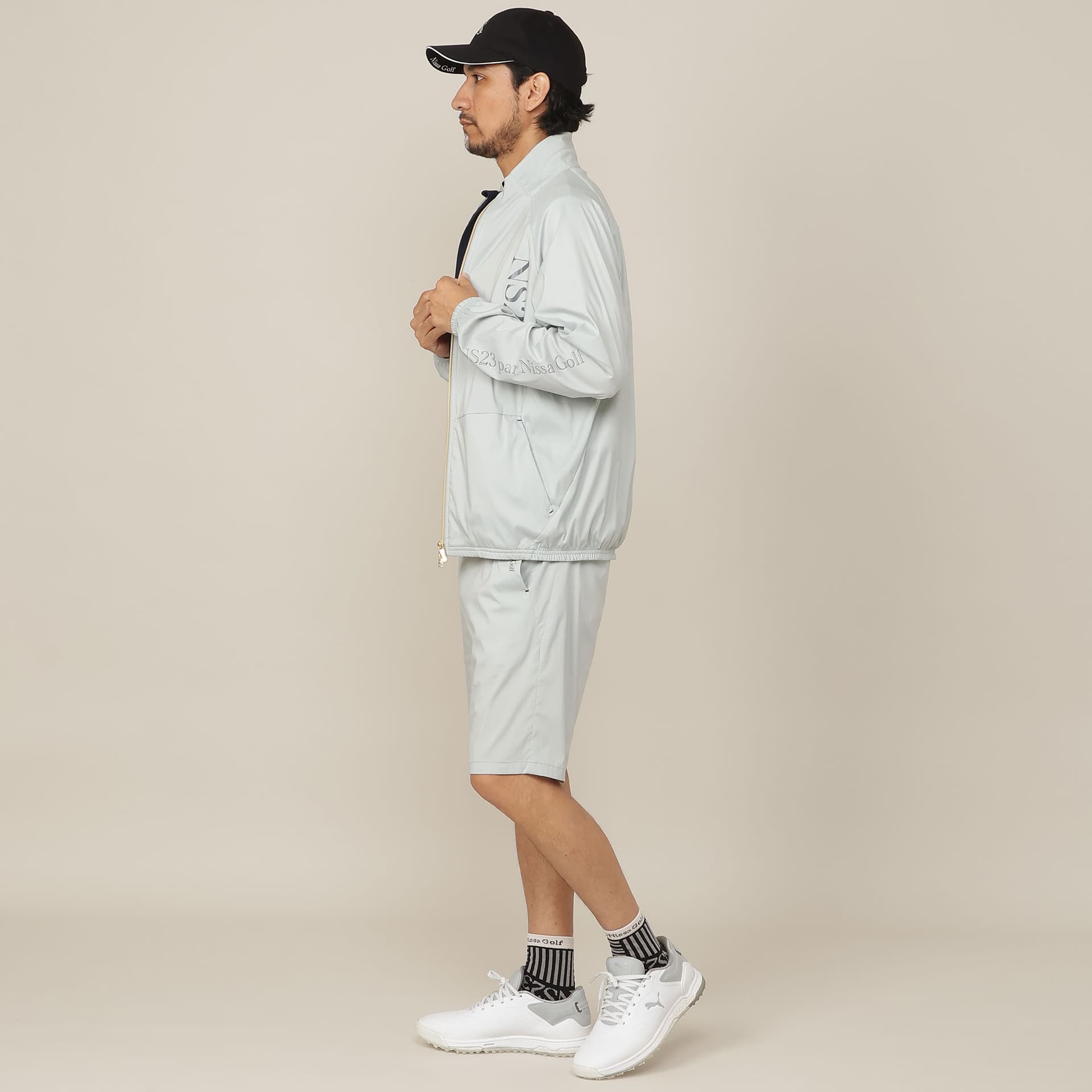 【Men's】【セットアップ対応】軽量ストレッチハーフパンツ