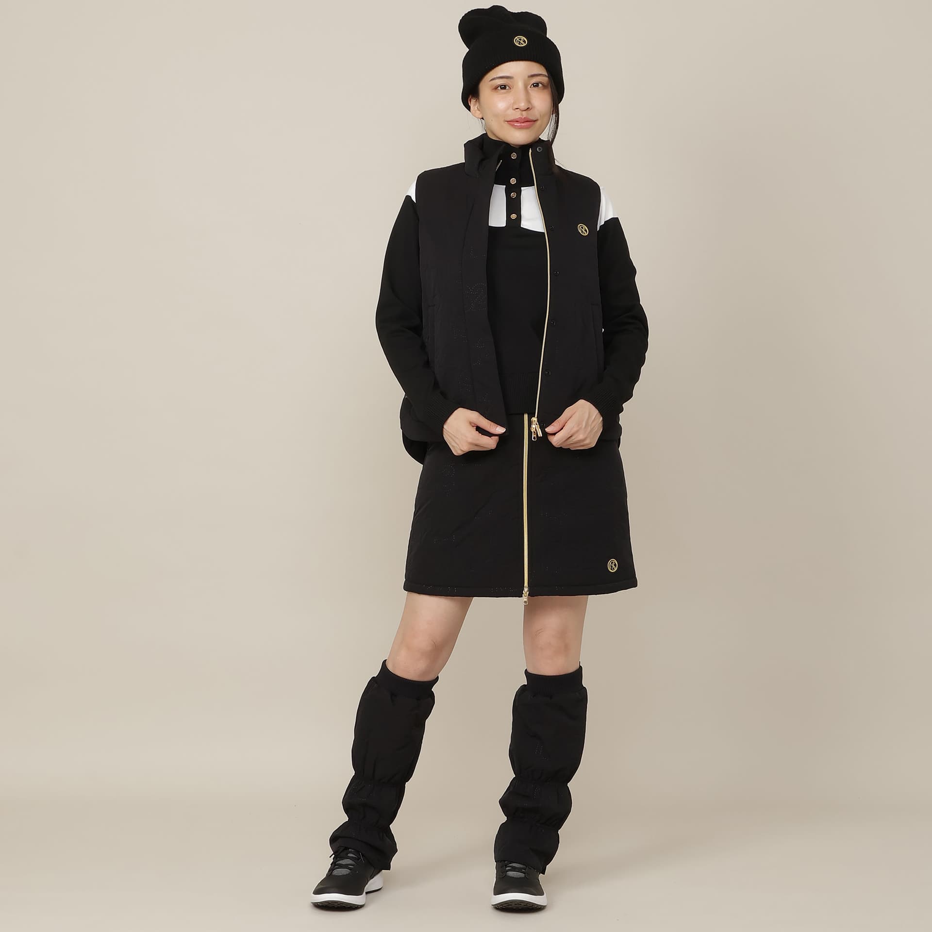 【Women's】カラーブロックニットプルオーバー