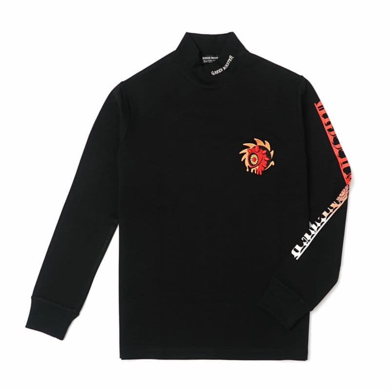 【Men's】グラデーションプリント モック長袖CU