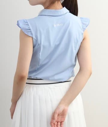 【Women's】Sheer Skipper Blouse Polo