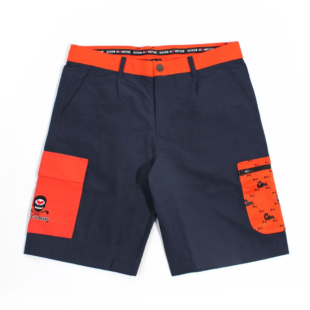 【Men's】カラーポケット ハーフパンツ