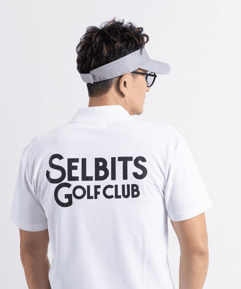 【Unisex】SELBITS GOLF CLUB LOGO Polo ”white”