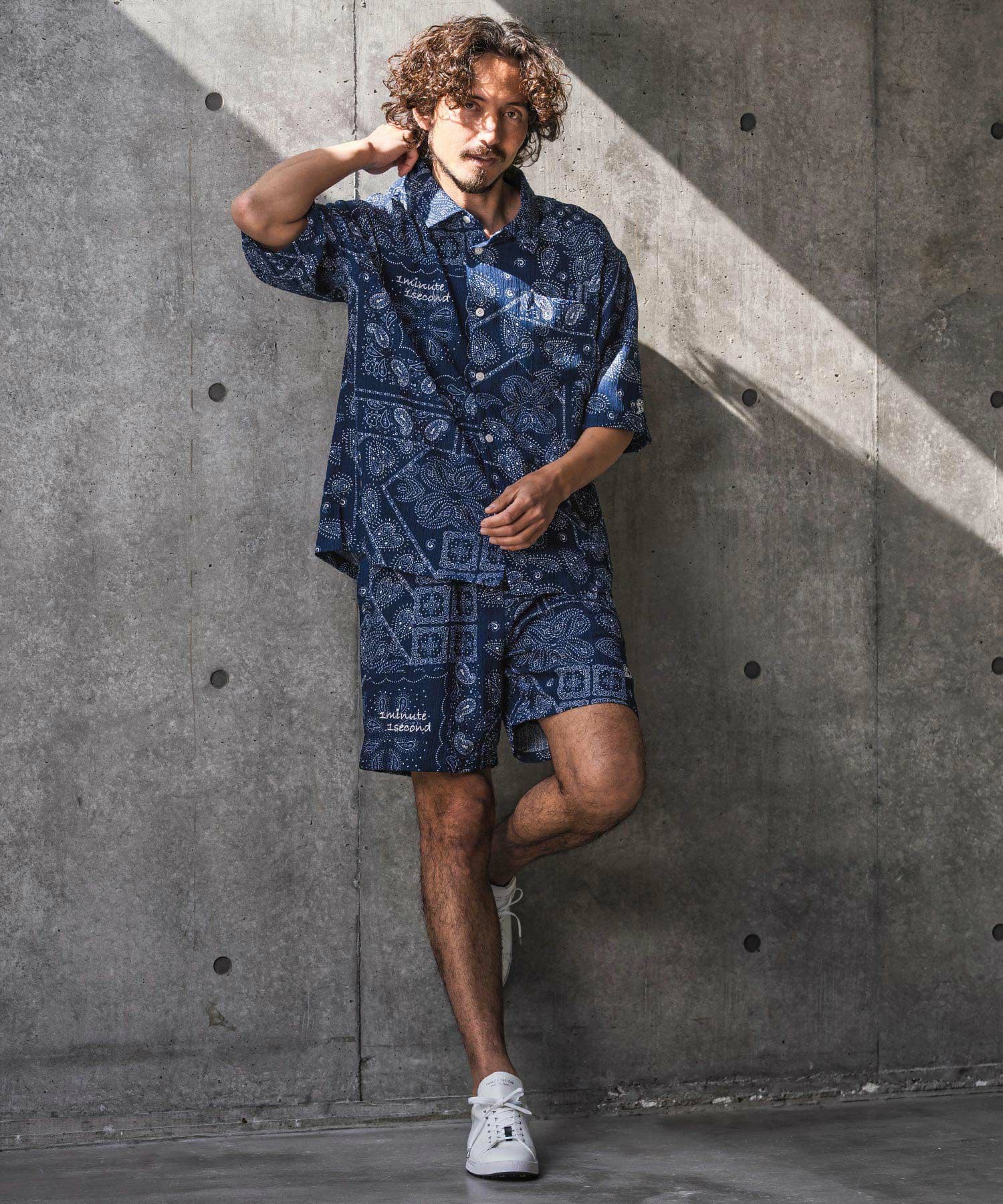 【Men's】バンダナ柄シャツ