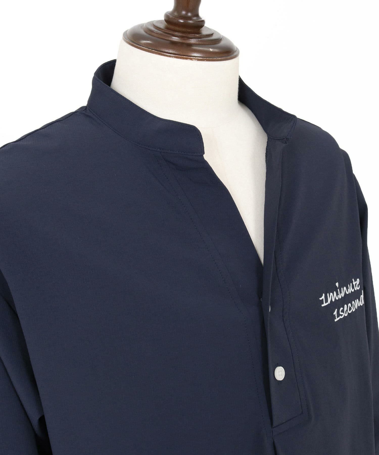 【Men's】バンドカラープルオーバーシャツ