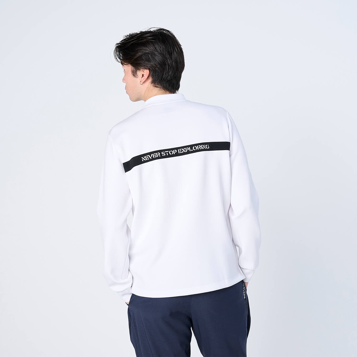 【Unisex】XLMK-PKT(ウルトラストレッチ モックネック ロングスリーブシャツ)