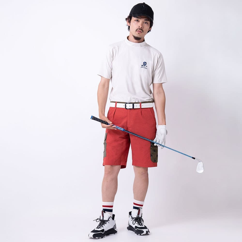 【Men's】カラーポケット ハーフパンツ