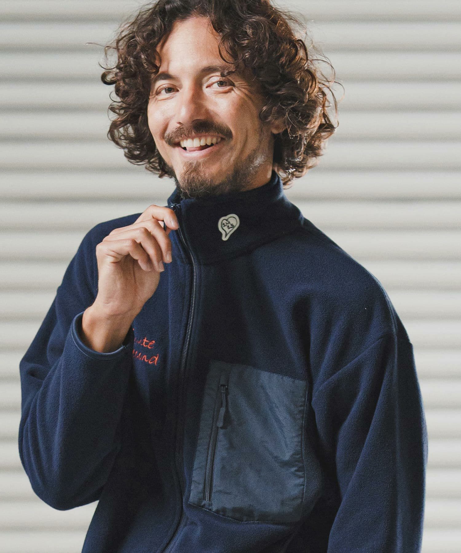 【Men's】フリースジップジャケット