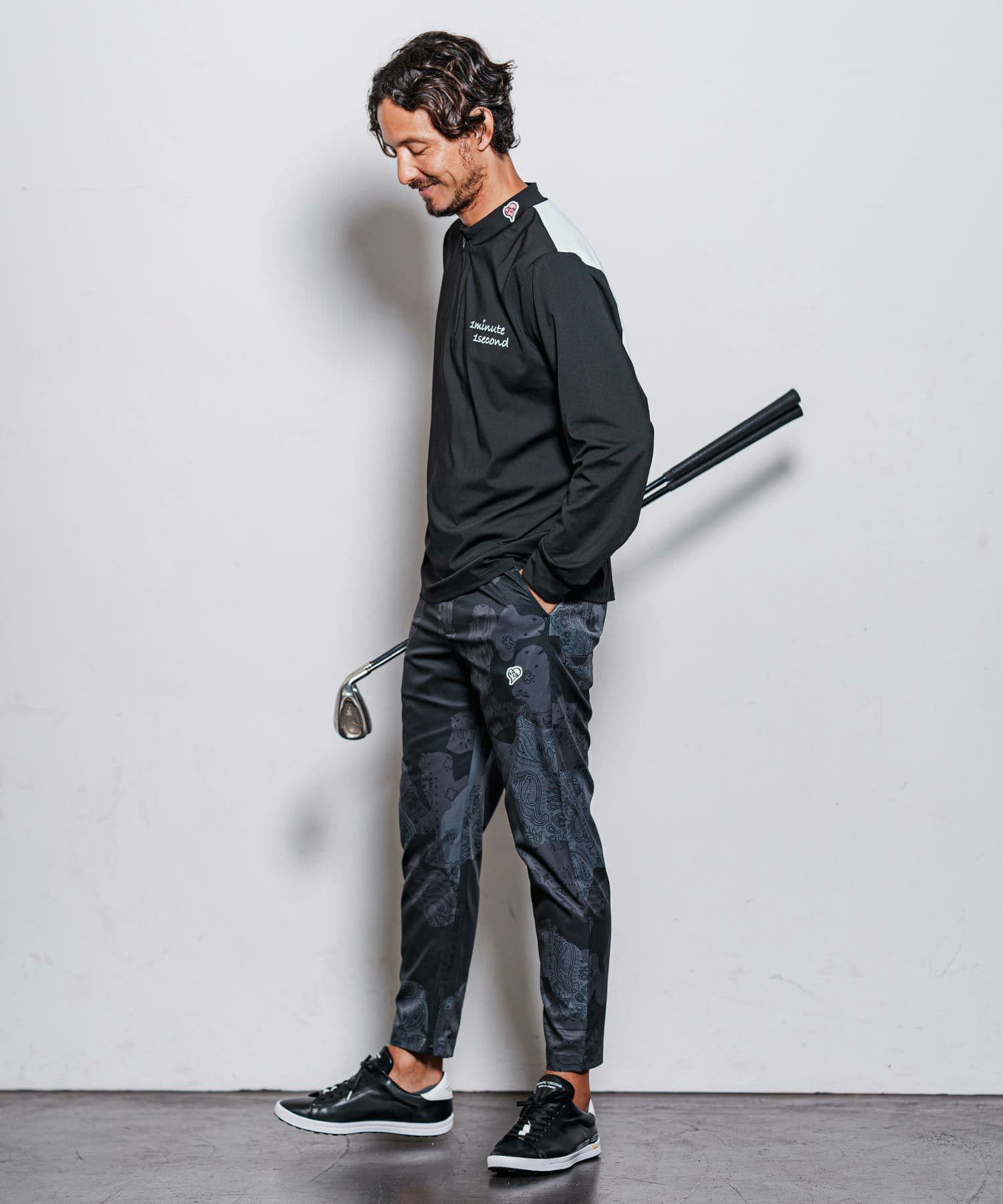 【Men's】ジップハイネックカットソー