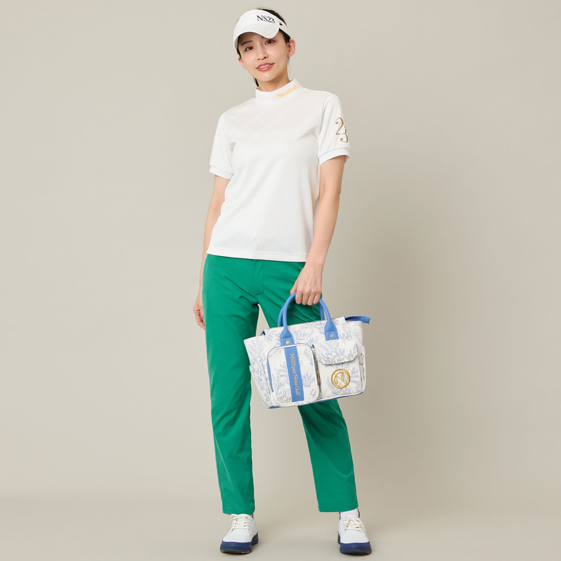 【Women's】ロゴジャカードモックネック