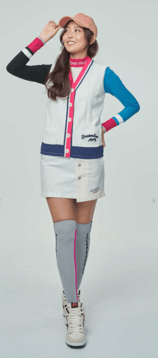【Women's】バイカラースカート
