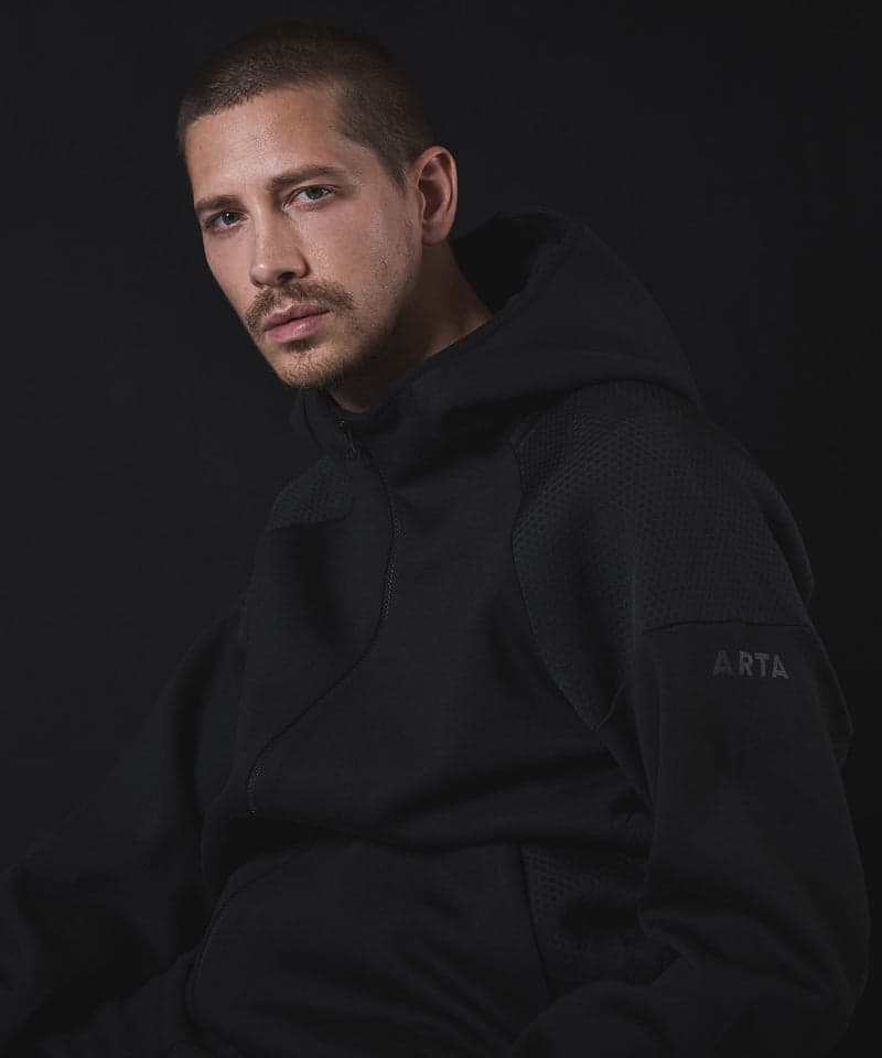 【Men's】エア ニット ジップアップ フーディ