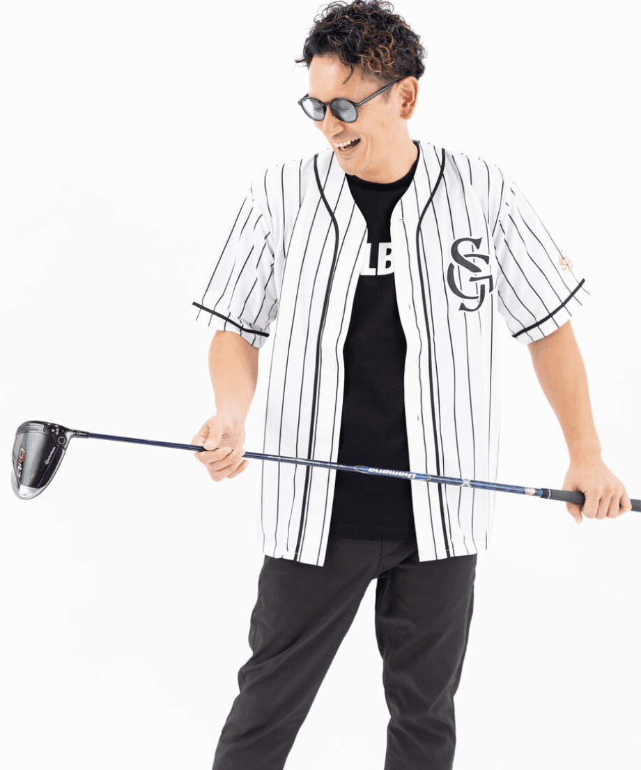 【Unisex】SELBITS LOGO BASEBALL SHIRT white