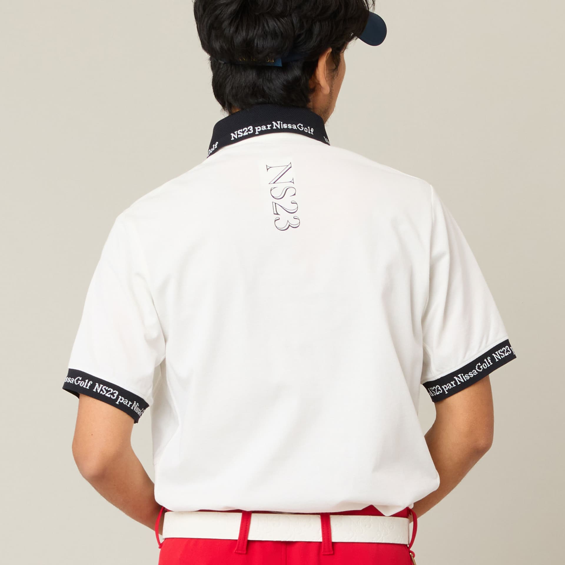 【Men's】ロゴ襟アクティブポロシャツ
