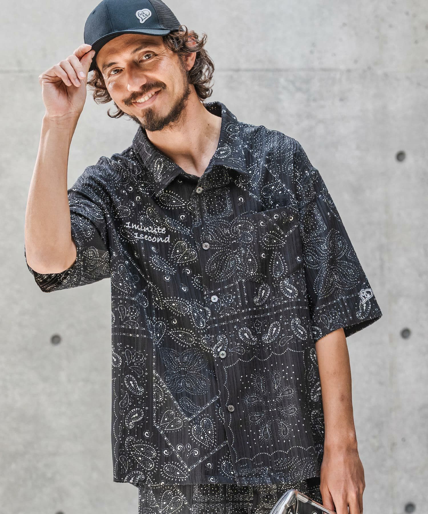 【Men's】バンダナ柄シャツ