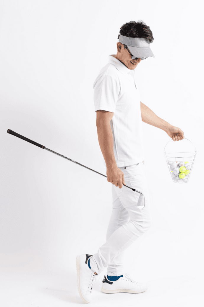 【Unisex】ROUND the UNIVERSE Polo ”white”
