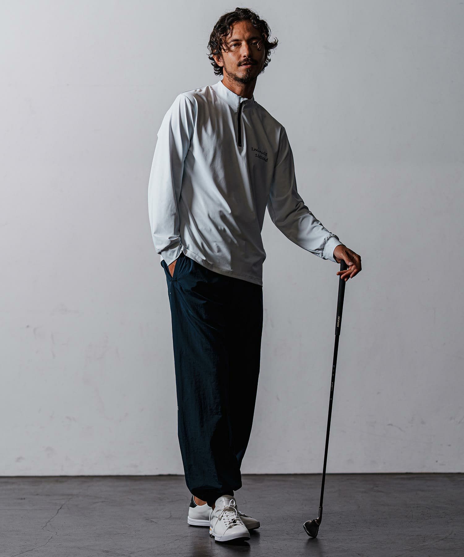 【Men's】ジップハイネックカットソー