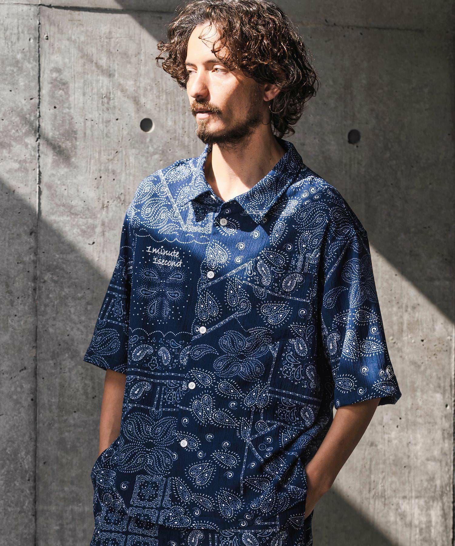 【Men's】バンダナ柄シャツ