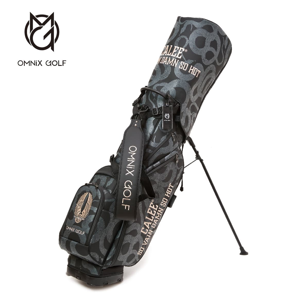 【Unisex】×OMNiX GOLF SNAKE PATTERN CADDIE BAG
