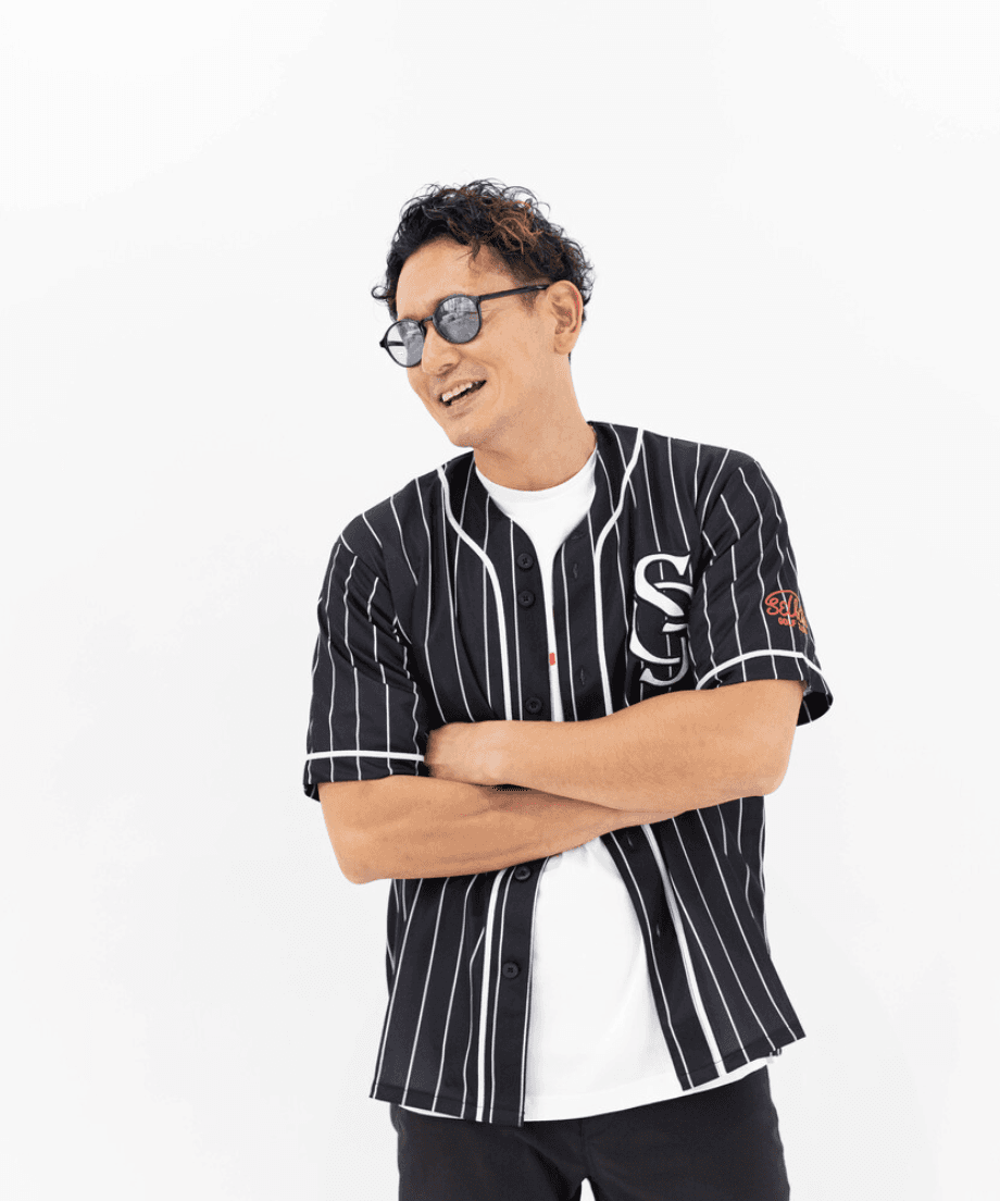 【Unisex】SELBITS LOGO BASEBALL SHIRT black
