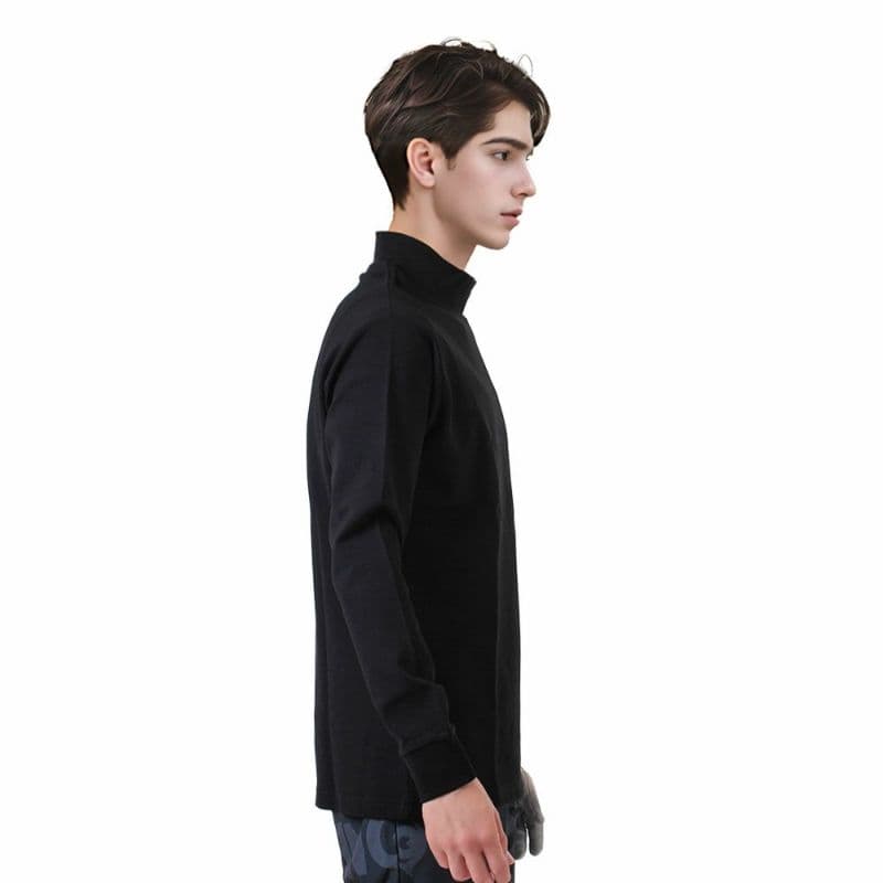 【Men's】グラデーションプリント モック長袖CU