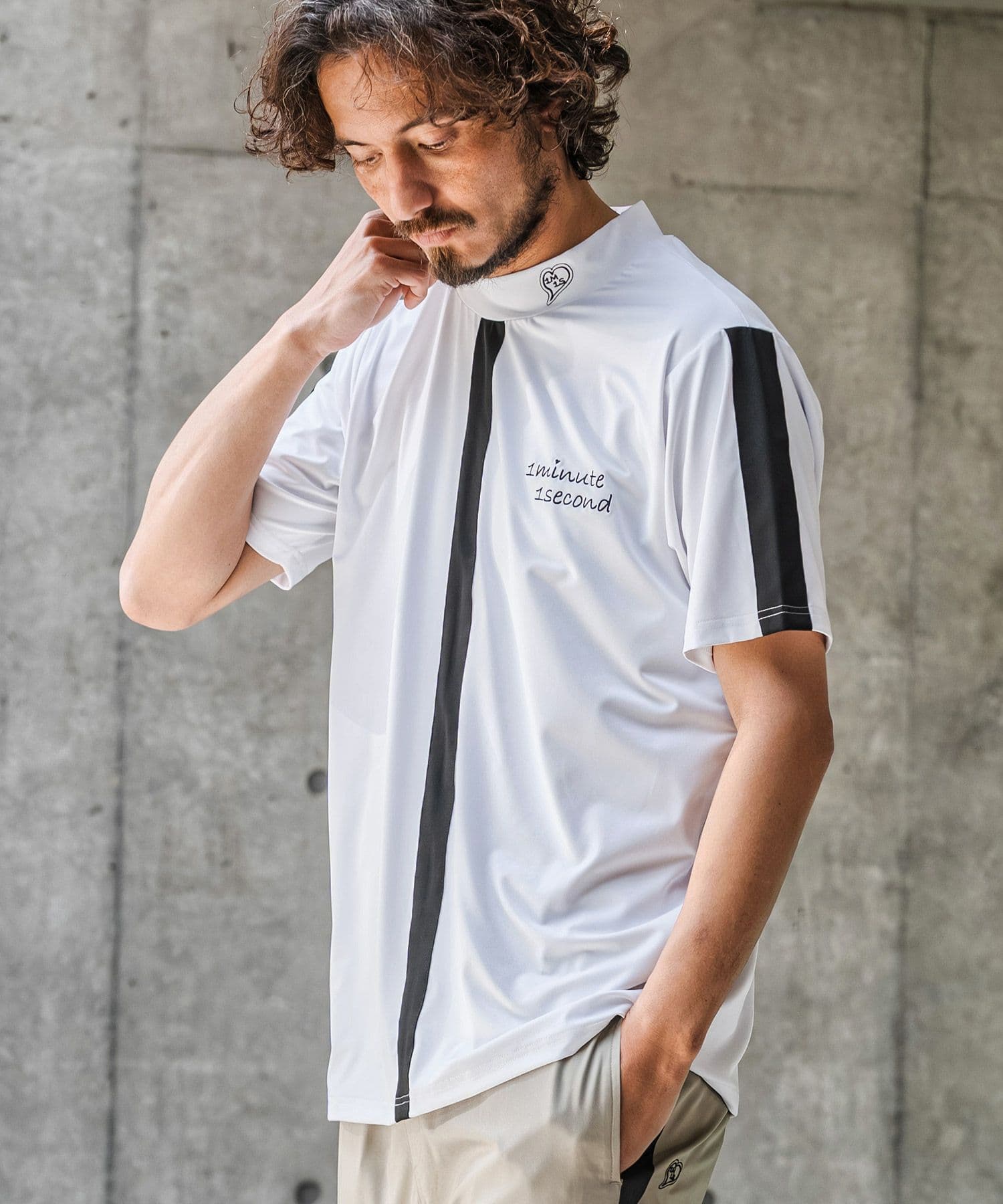 【Men's】モックネックカットソー