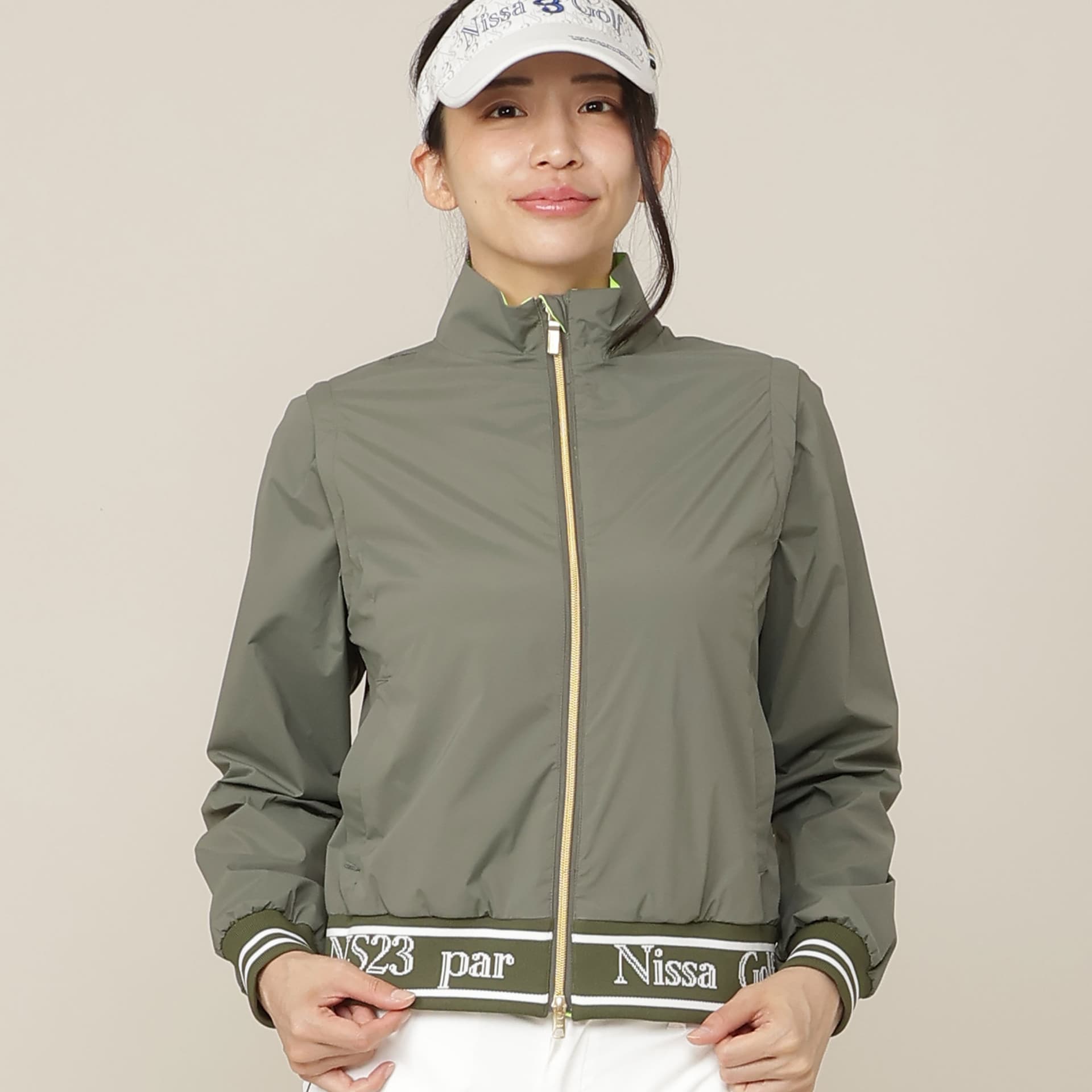 【Women's】【ストレッチ性/透湿・防水】2wayウインドプロテクター