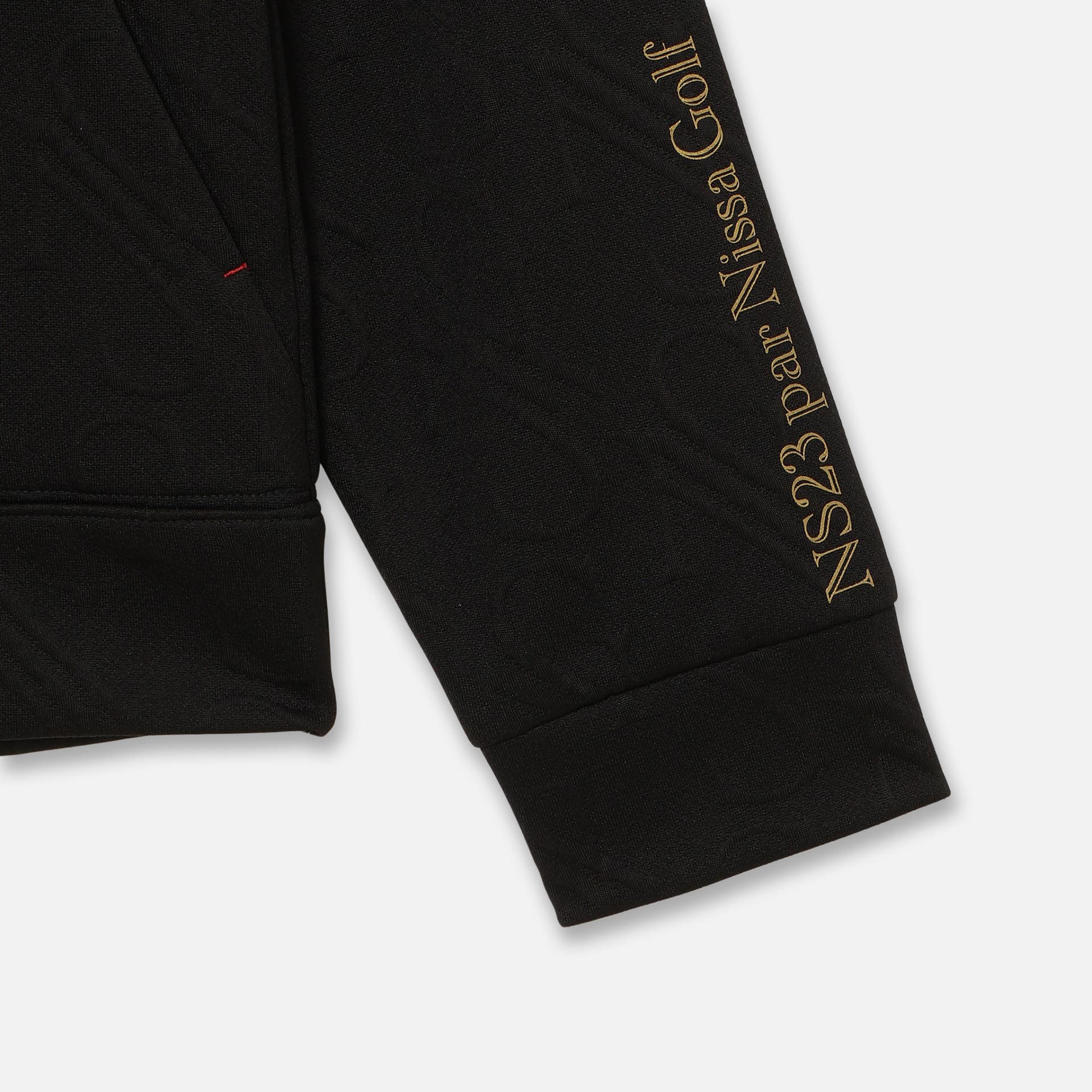 【Men's】ジャカード ハーフZIPモックネック