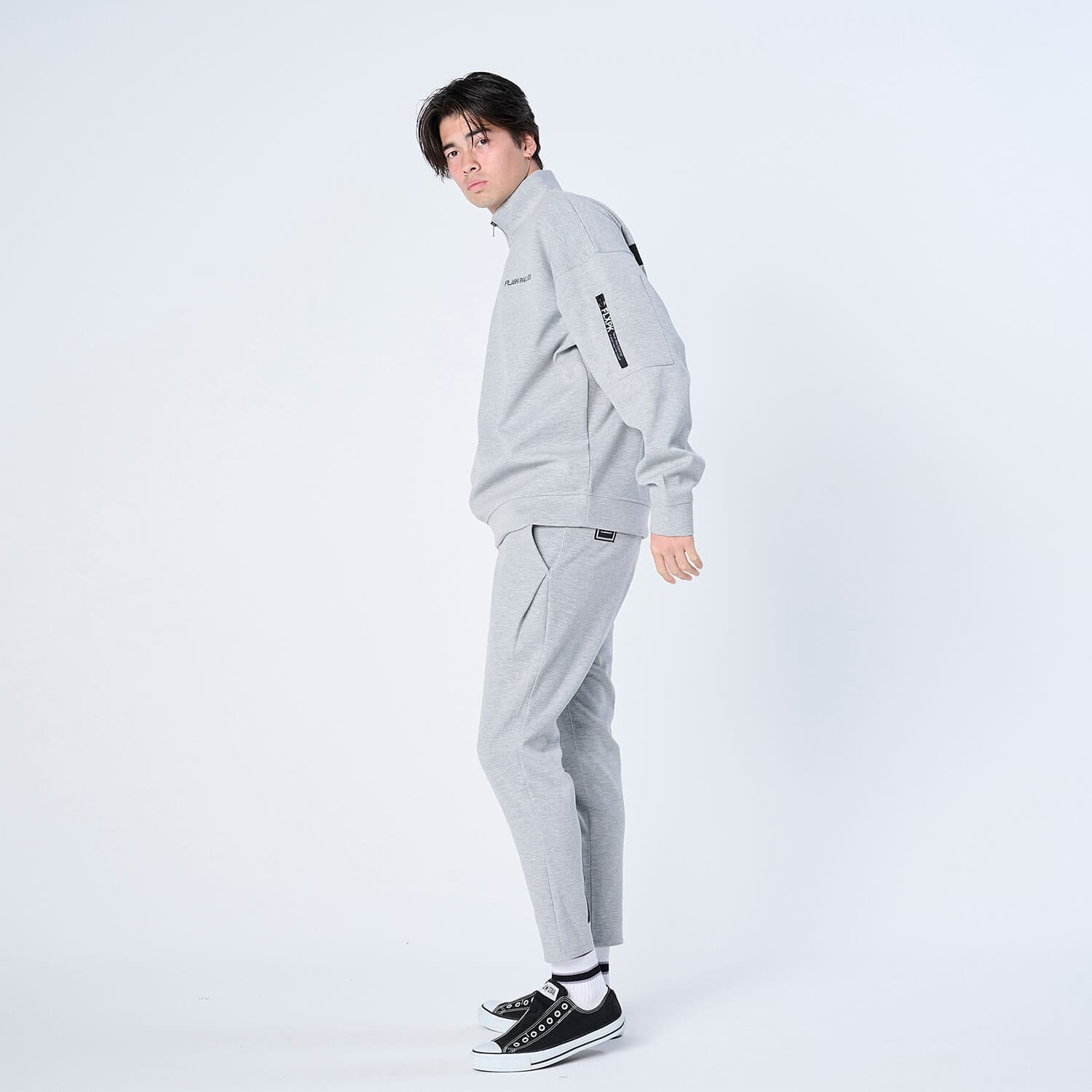 【Unisex】XP-AIR HALFZIP エアテンション® ハーフジップスウェット