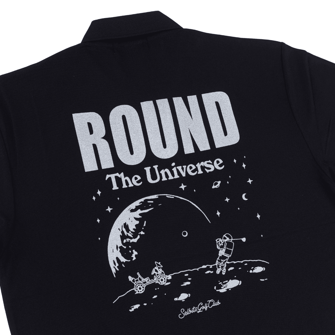 【Unisex】ROUND the UNIVERSE Polo ”black”