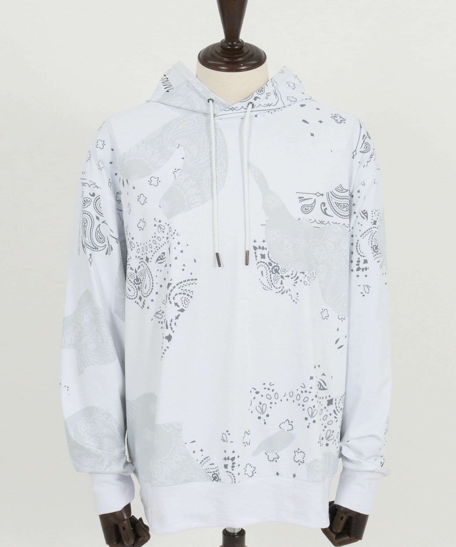 【Men's】カモフラージュペイズリー柄パーカー