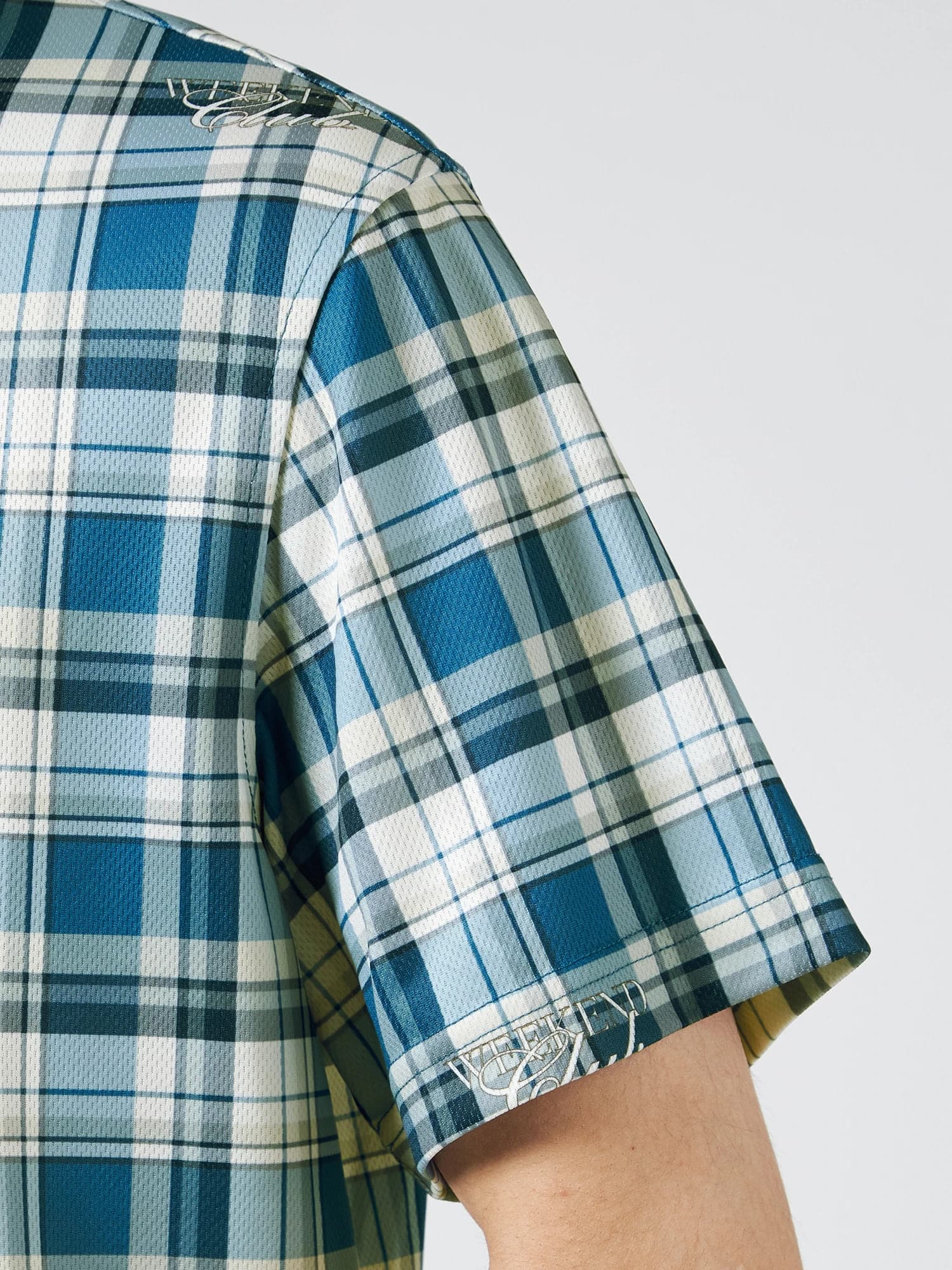 【Men's】チェックプリントポロ