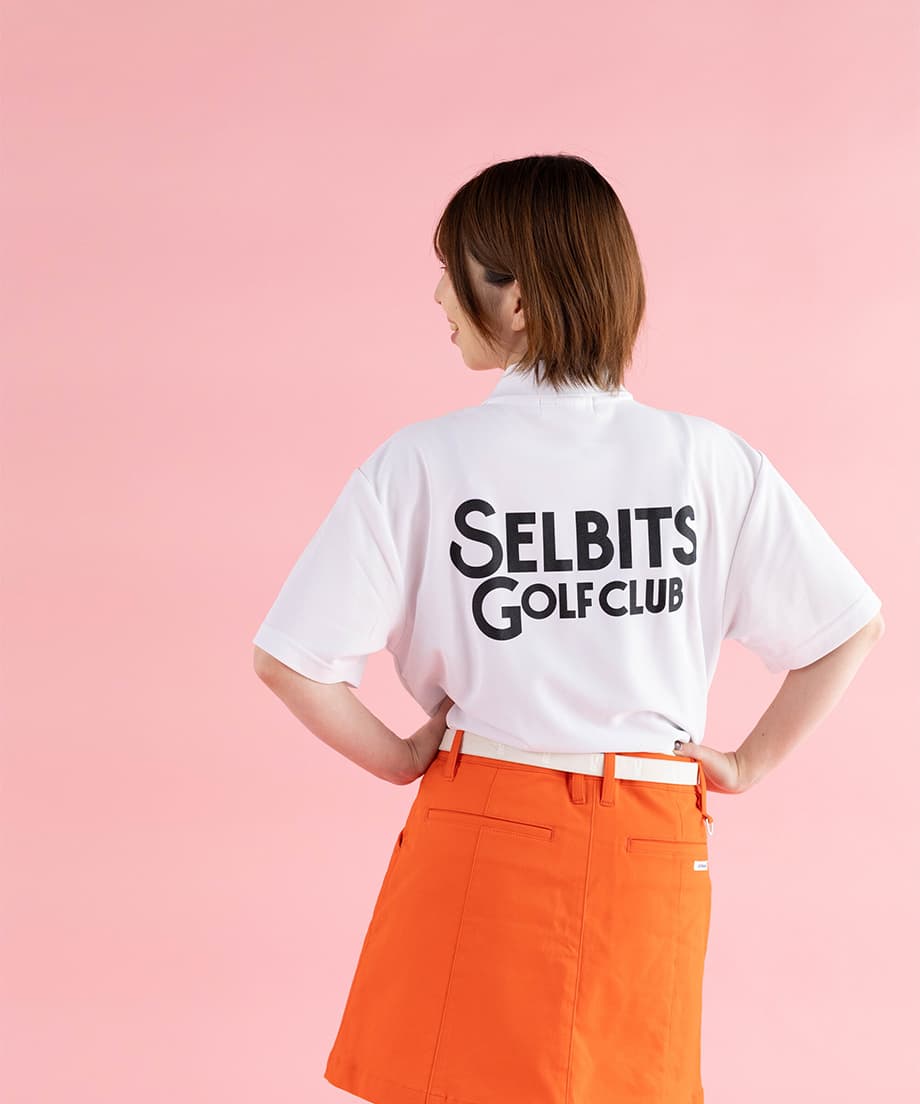【Unisex】SELBITS GOLF CLUB LOGO Polo ”white”