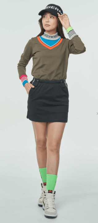 【Women's】レイヤードモックネック